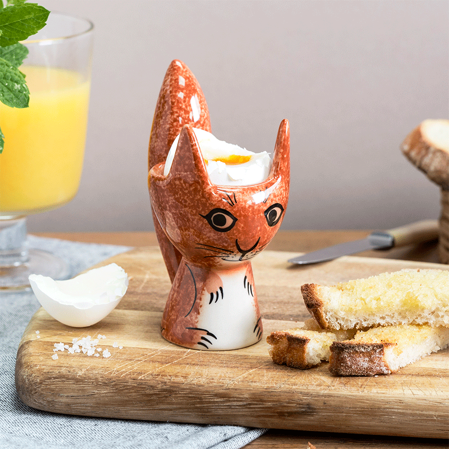 Red Squirrel Egg Cup | Hannah Turner