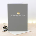 Thinking of You Metallic Gold Foil Card