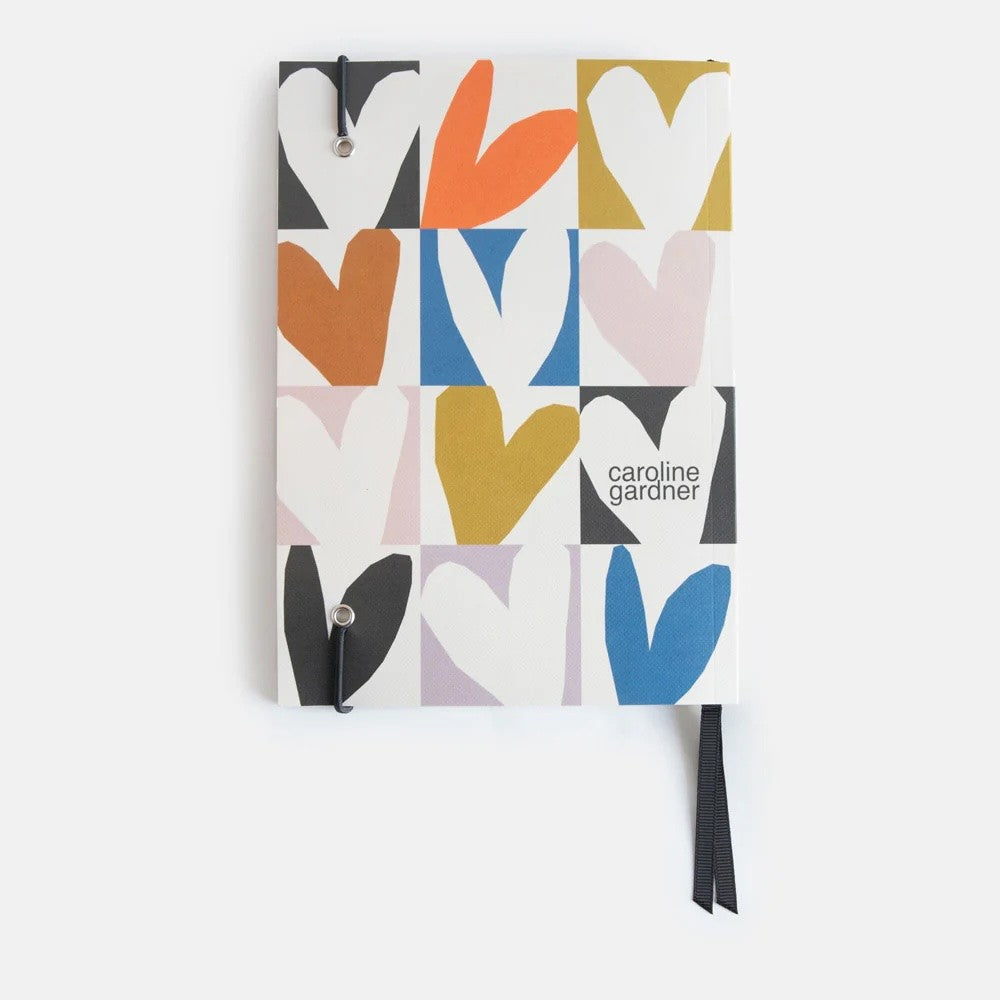 Multi Checkmate Heart A5 Notebook