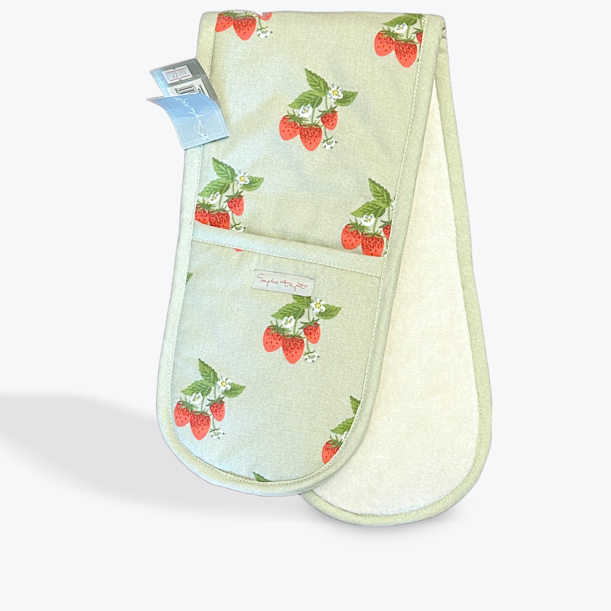Sophie Allport Strawberries Double Oven Glove
