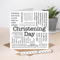 Christening Day Card, Word Cloud Quotes