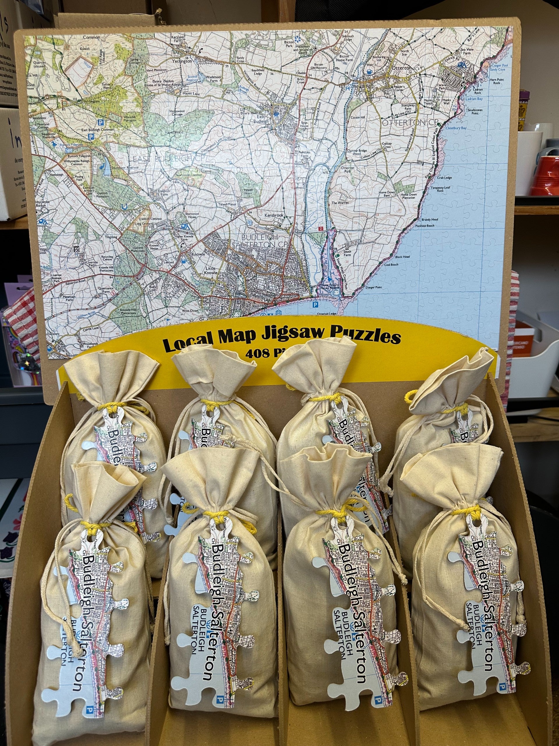 Budleigh Salterton Map Jigsaw Puzzle (408 pieces)