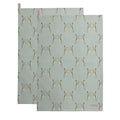Sophie Allport Boxing Hares Tea Towel Set of 2