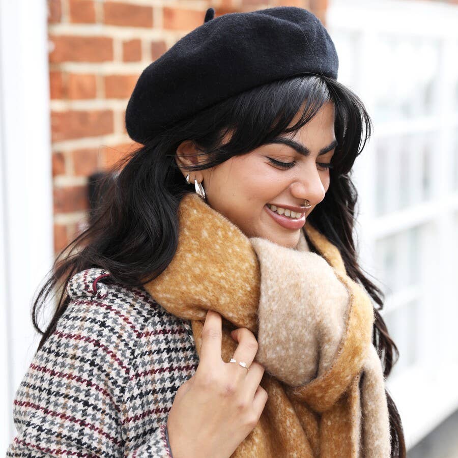 Camel Two Tone Winter Scarf