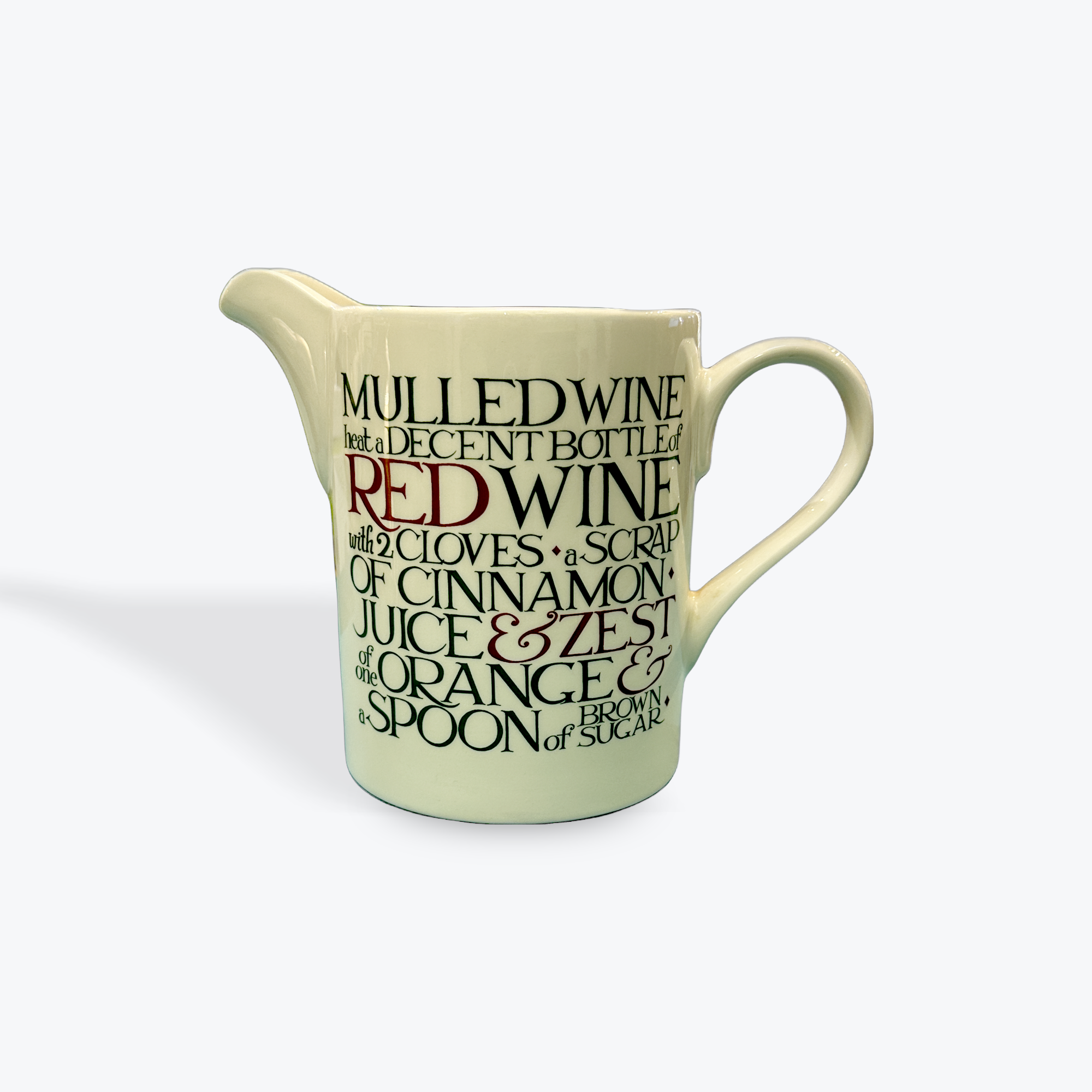 Emma Bridgewater Christmas Toast Large Straight Sided Jug