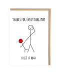 Thanks Mum - Card
