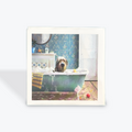 Dog in Bath Card
