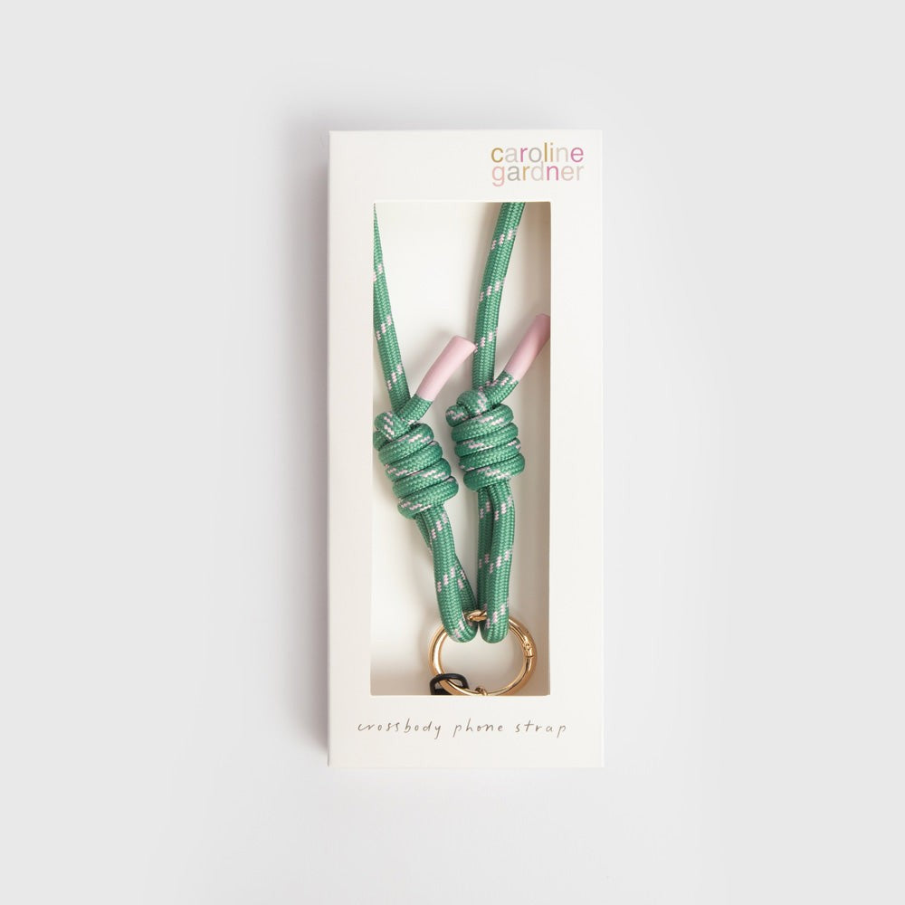 Green / Pink Long Phone Strap