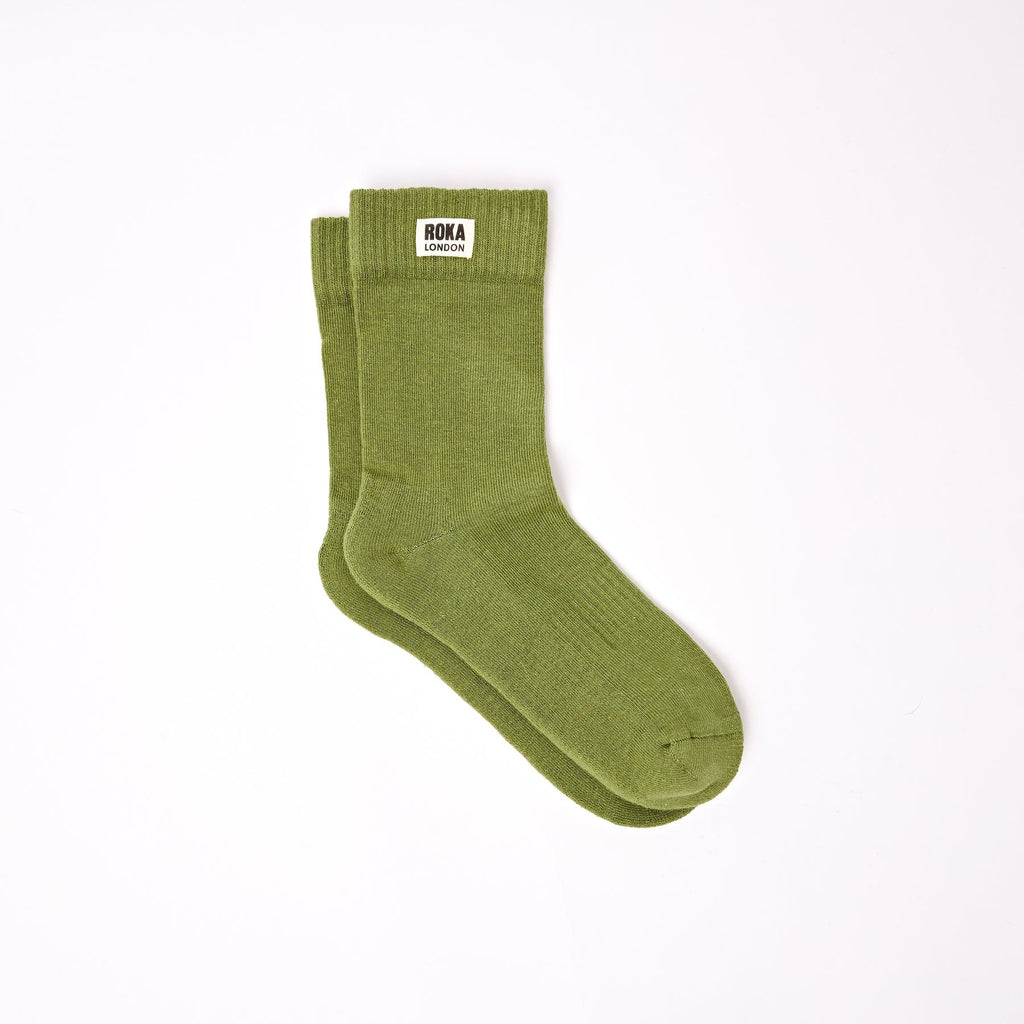 Roka Avocado Crew Socks - UK 6-12