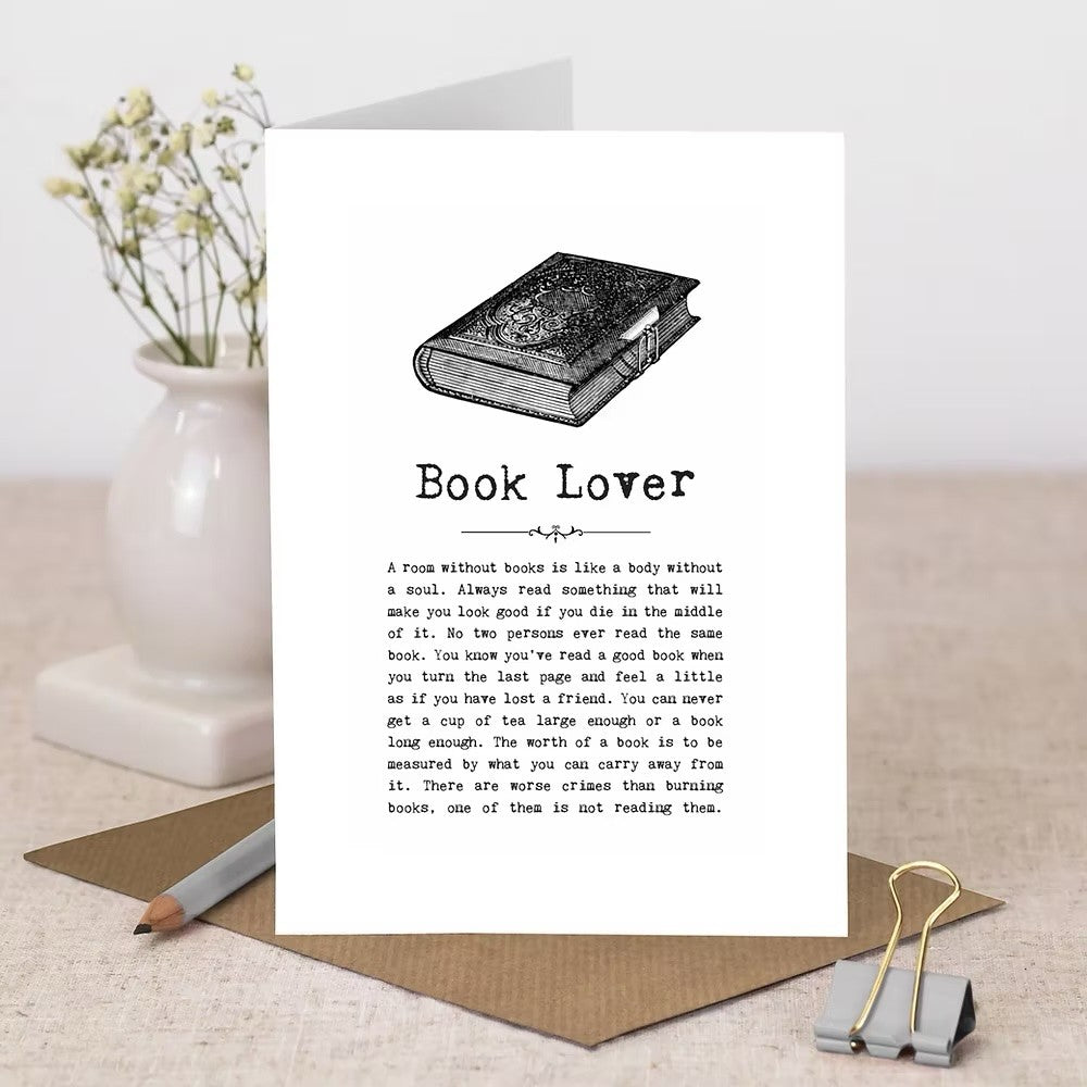 Book Lover Quote Card