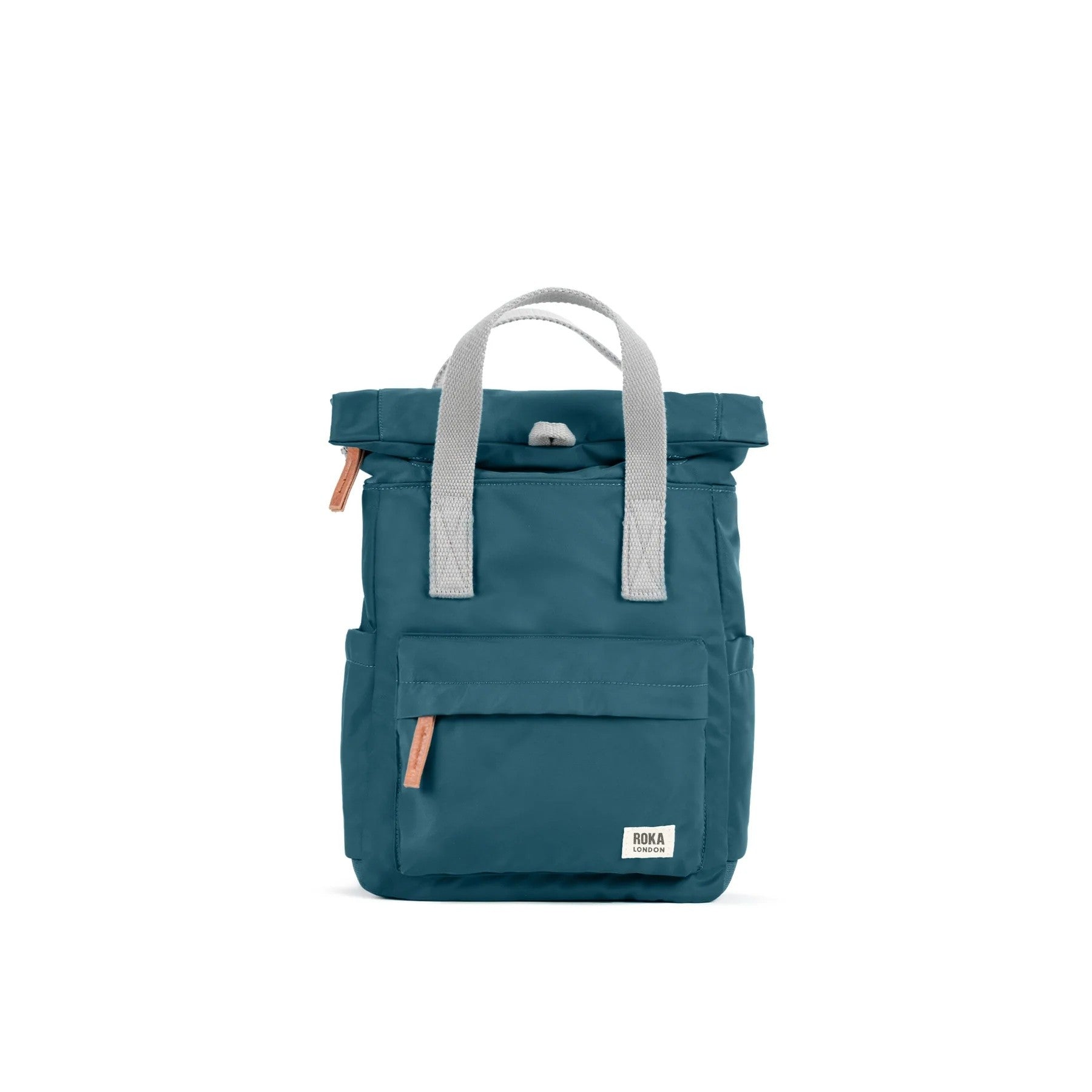 Roka Canfield B Teal Recycled Nylon Bag Small