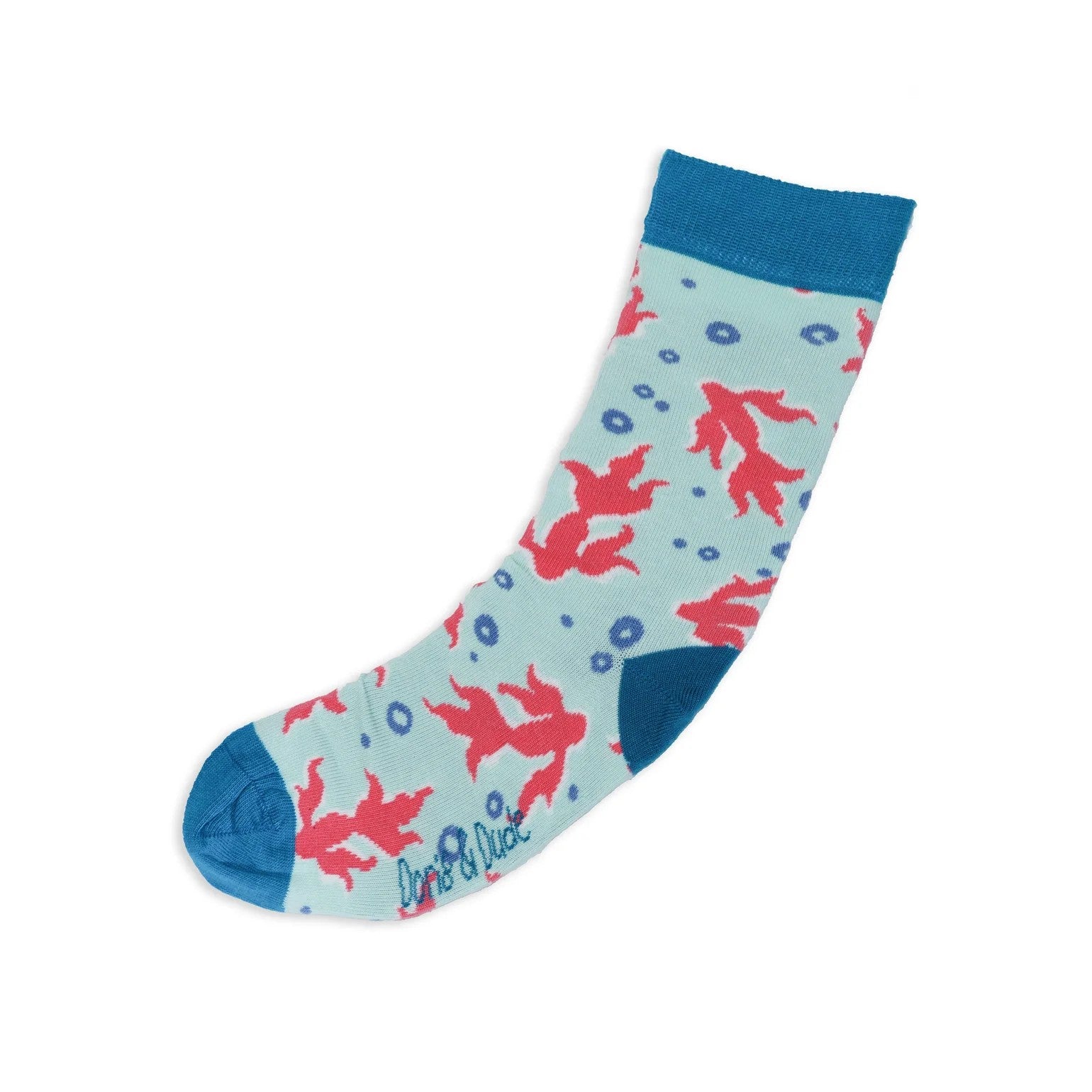 Doris and Dude Mint Flying Fish Socks UK 3 to 7