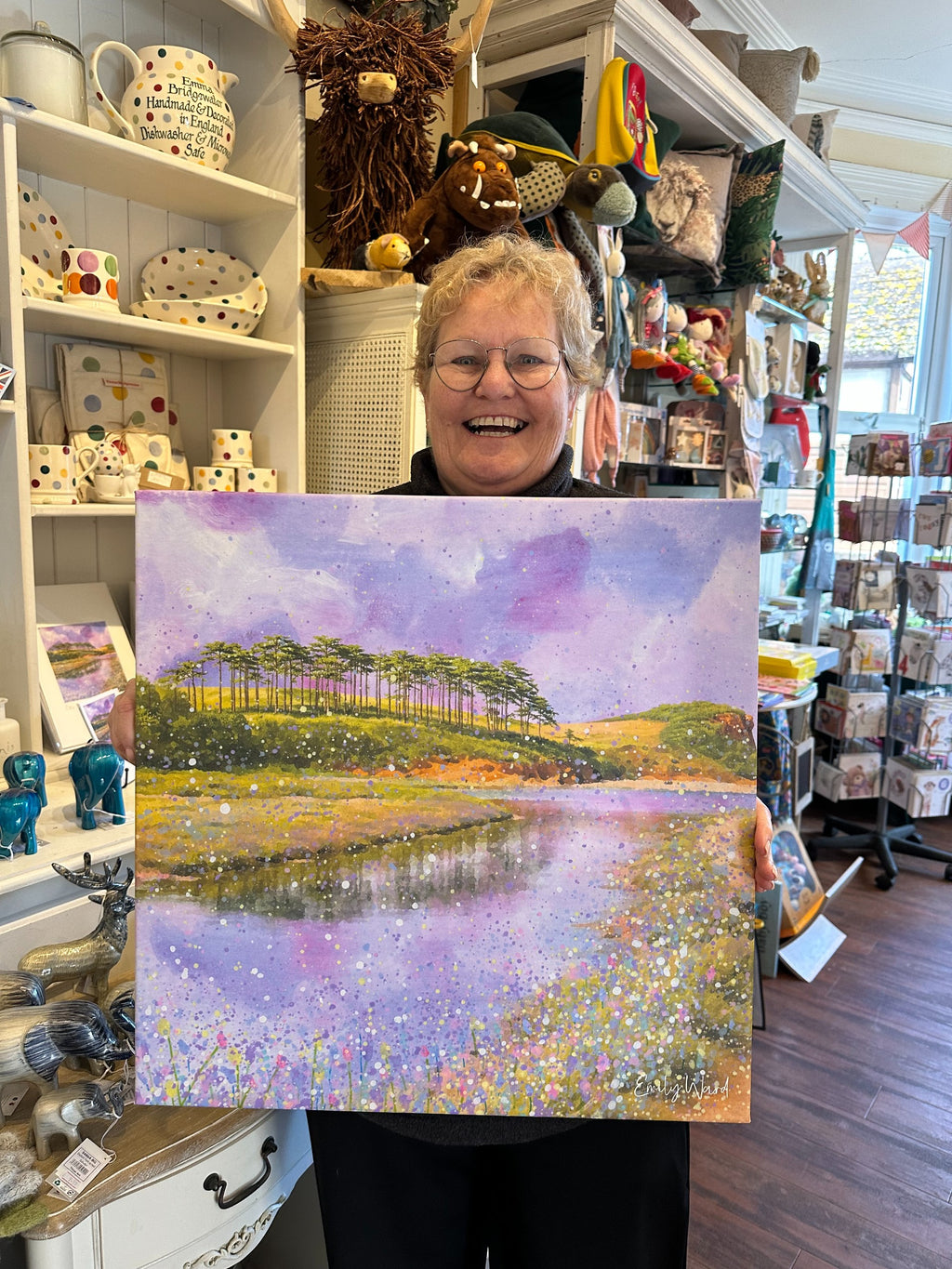 Otter Estuary Canvas Print (50cm x 50cm)