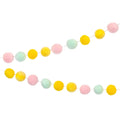 Talking Tables Small Pastel Felt Ball Garland - 2m