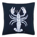 Jan Constantine Navy Blue Lobster Cushion