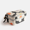 Multi Flower Charcoal Make Up Bag