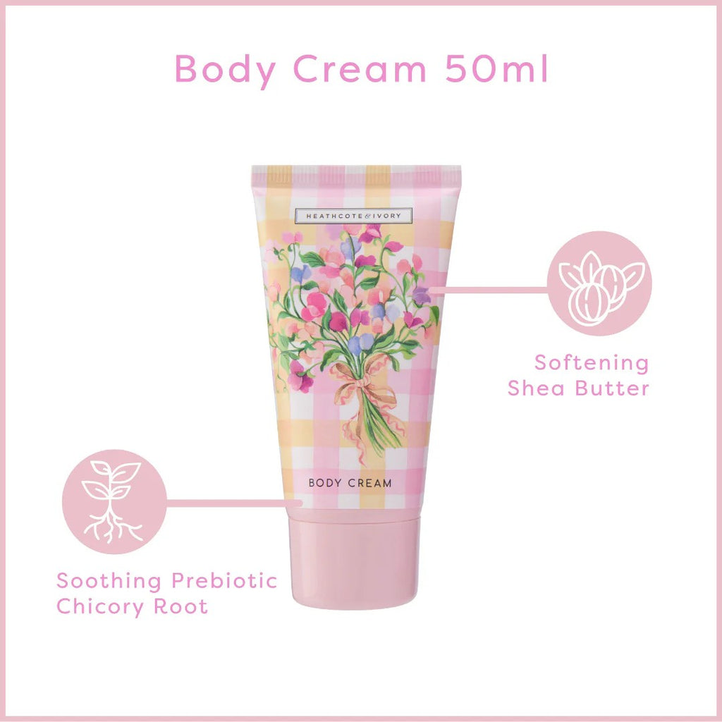 Sweet Pea Refresher Essentials (Body Wash 50ml, Body Cream 50mls and Body Spray 50mals)