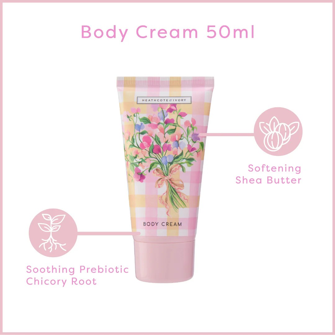 Sweet Pea Refresher Essentials (Body Wash 50ml, Body Cream 50mls and Body Spray 50mals)