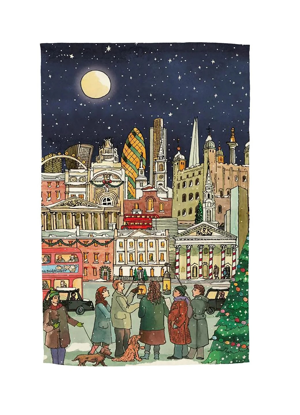 Emma Bridgewater London At Christmas Tea Towel