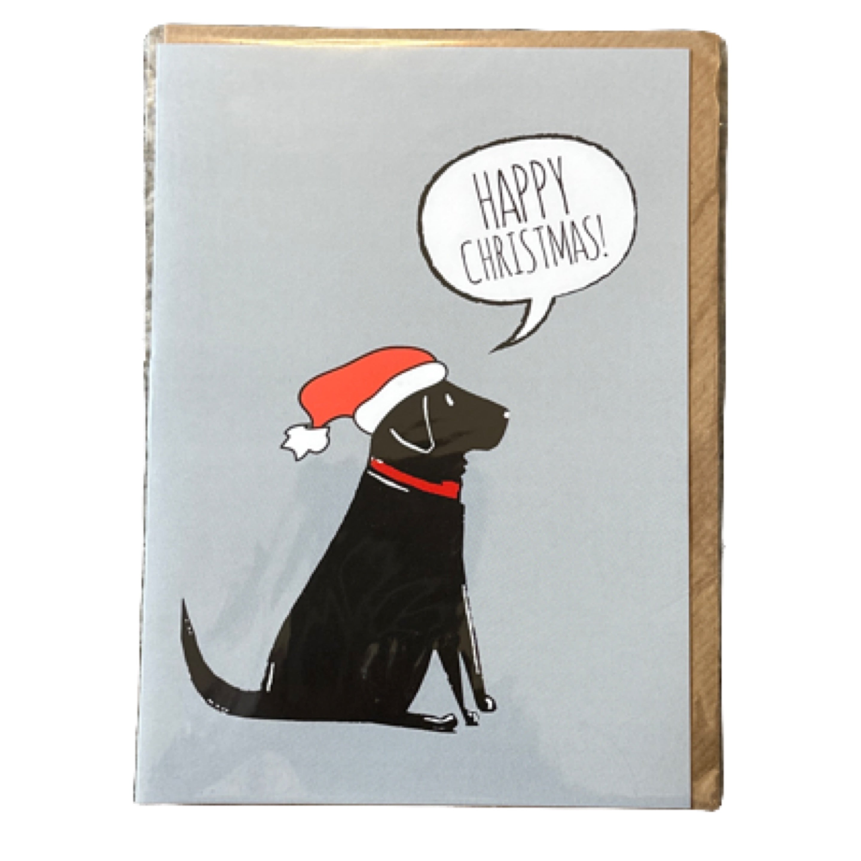 Black Labrador Christmas Card