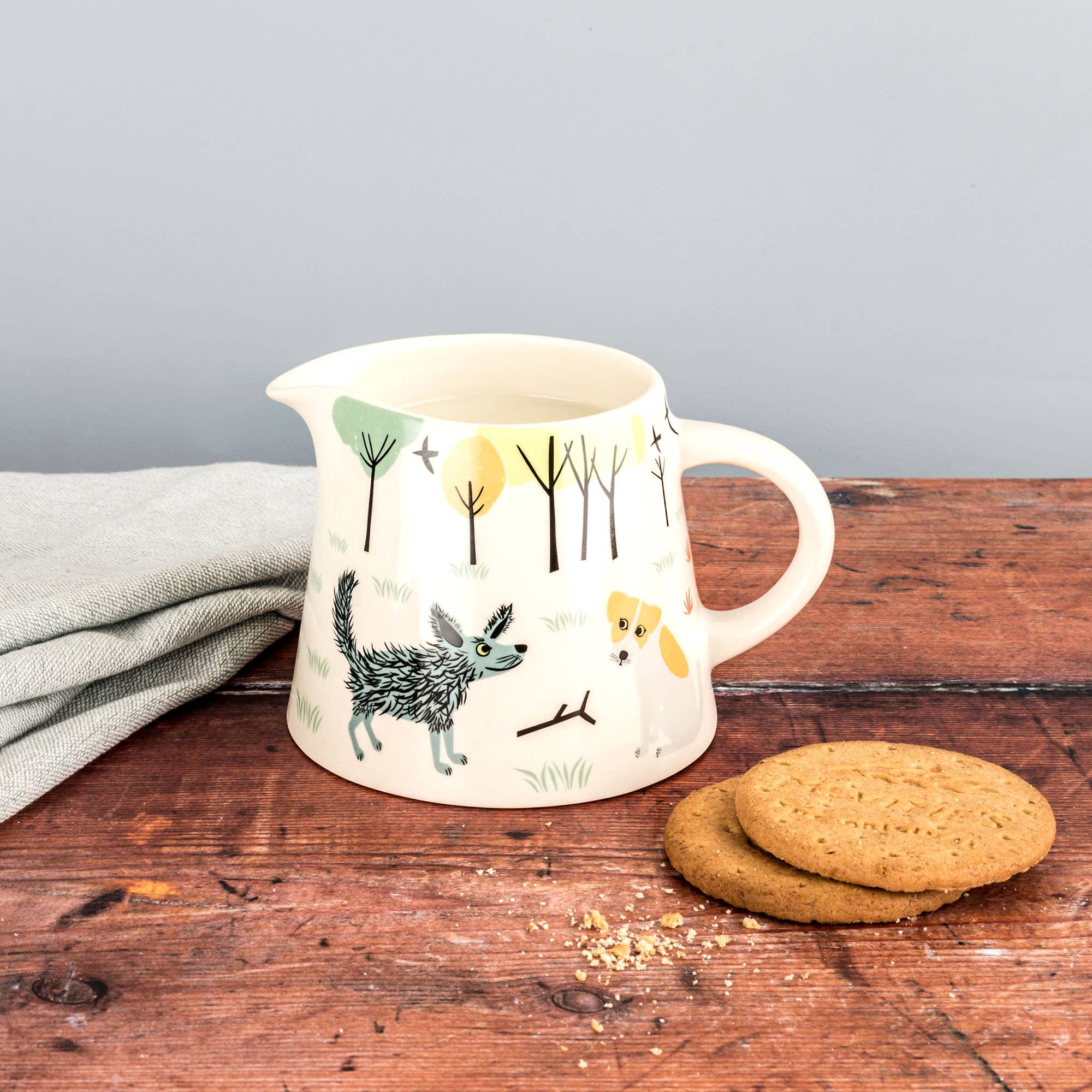 Handmade Ceramic Dog Milk Jug