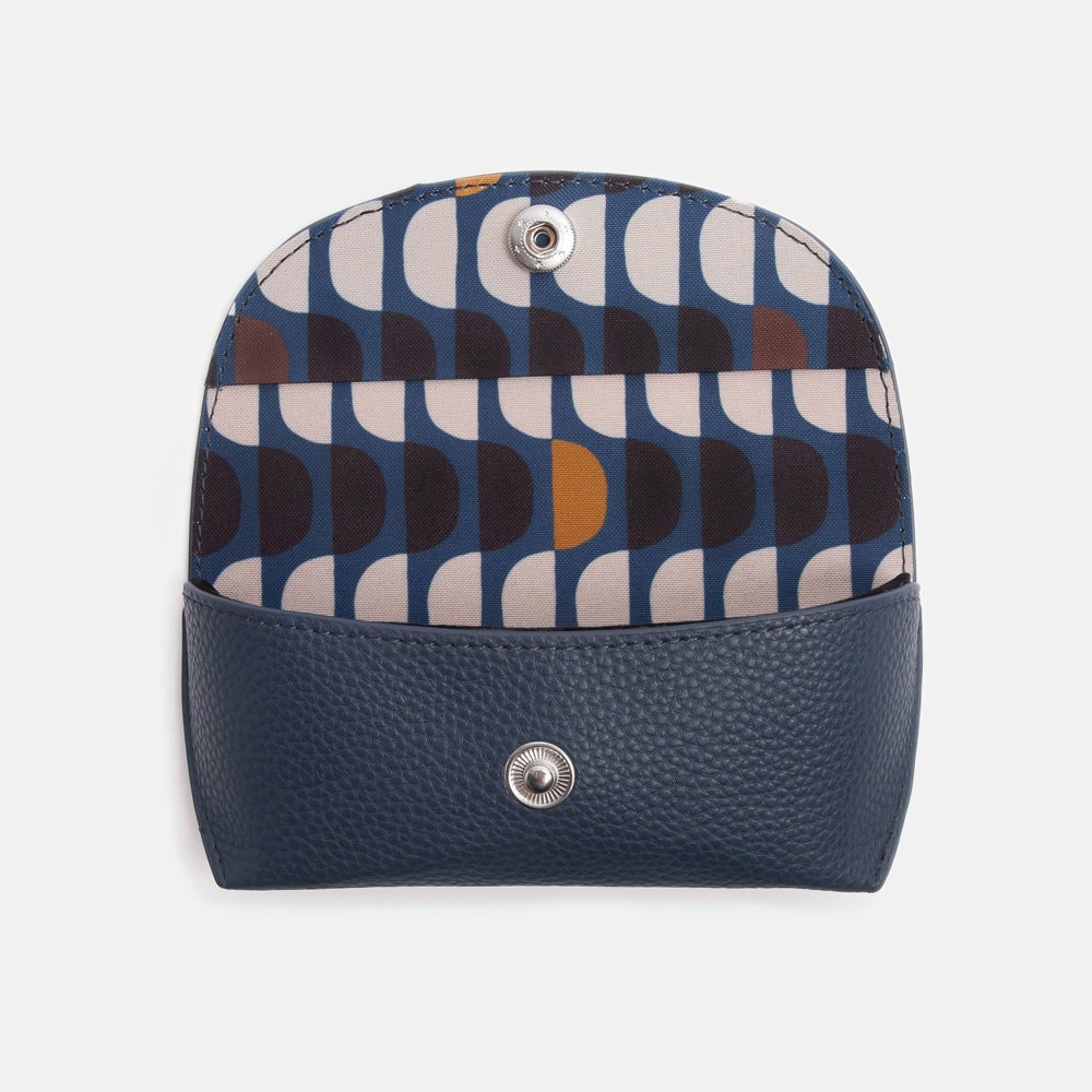 Navy Flap Glasses Case - Caroline Gardner