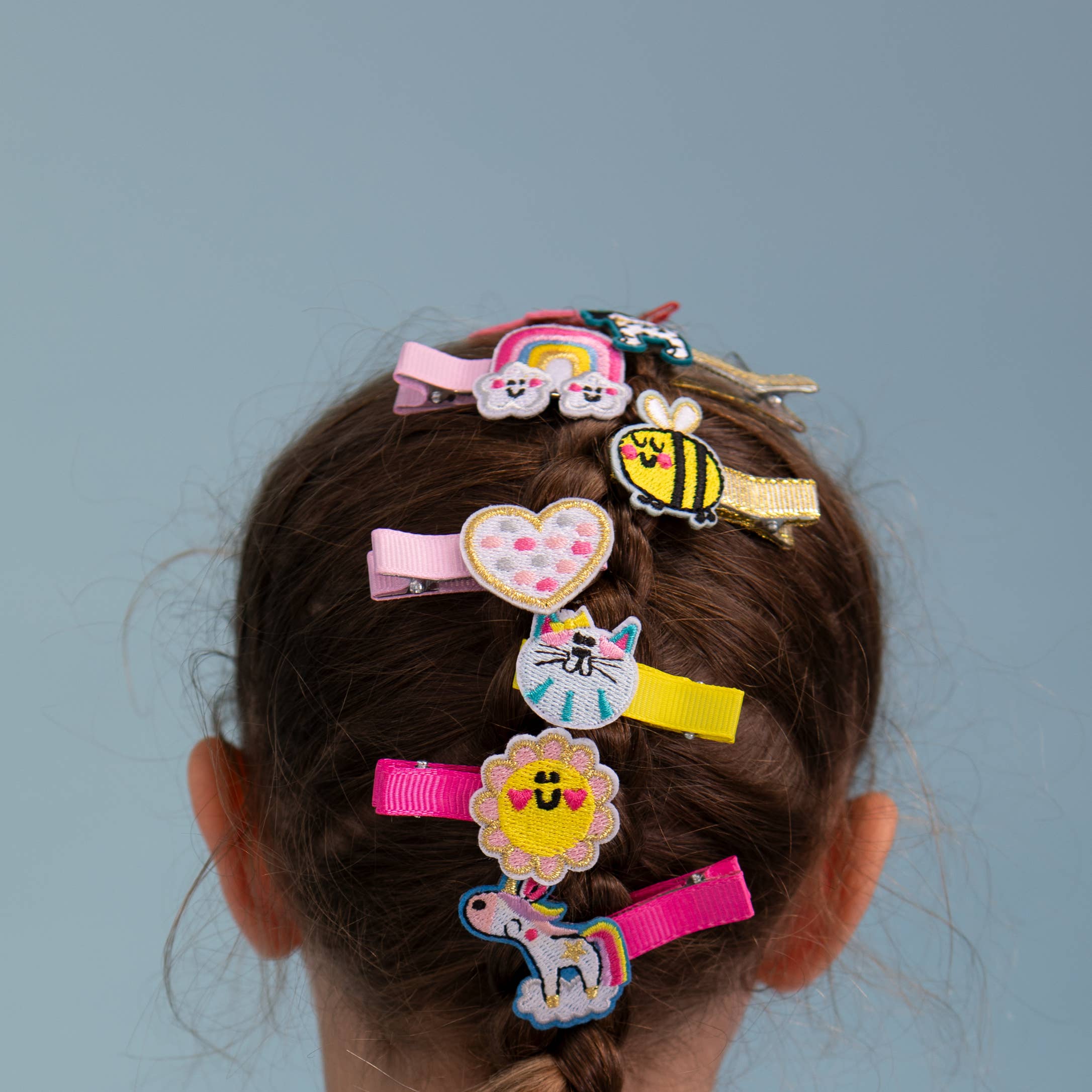 Kid's Hair Clips - Bee/Flower (Set of 2)