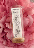 Fabulous Friend Silver Bow Seed Paper Earring Jar
