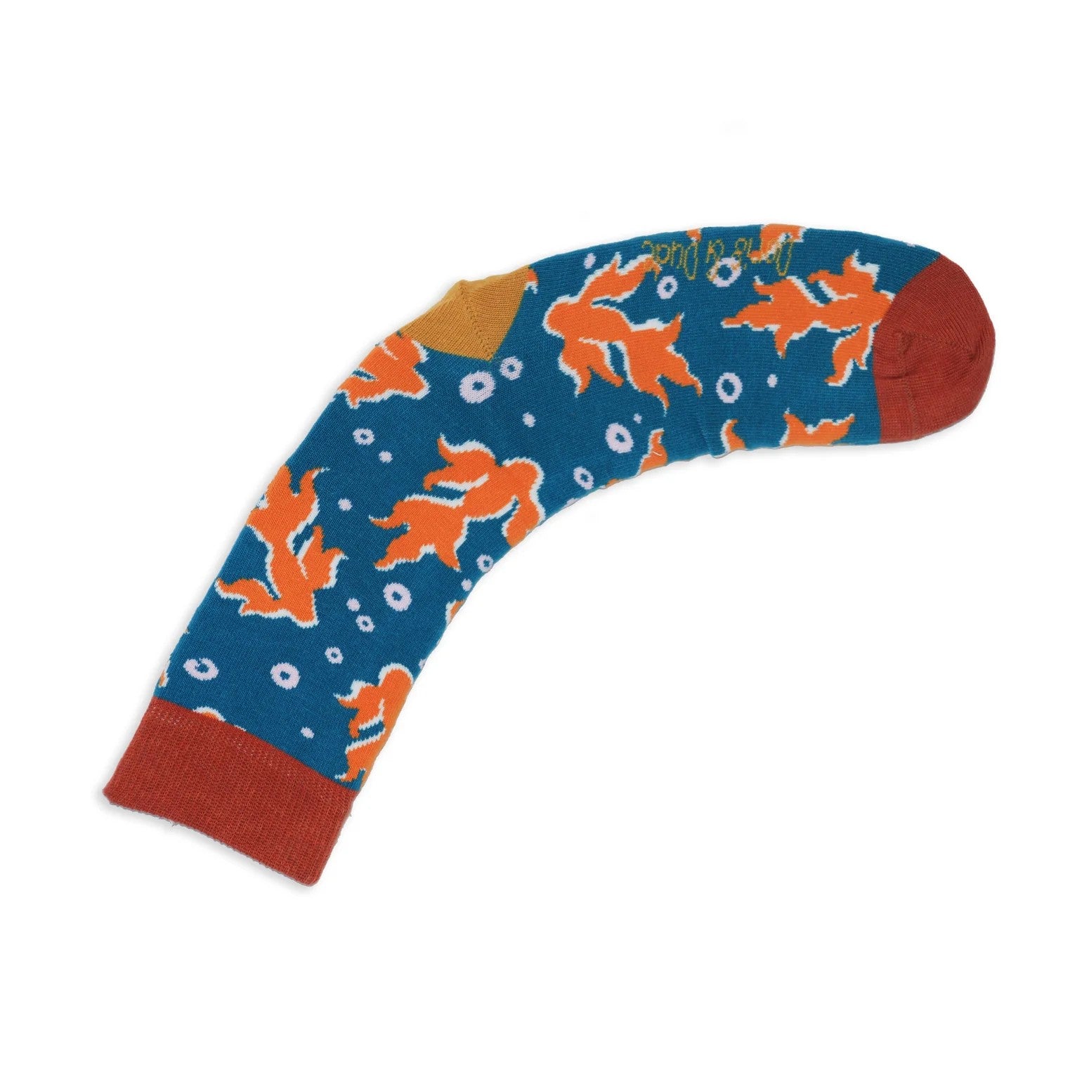 Doris and Dude Teal Flying Fish Socks UK 3 to 7