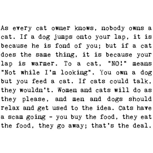 Cat Lover Quotes Card