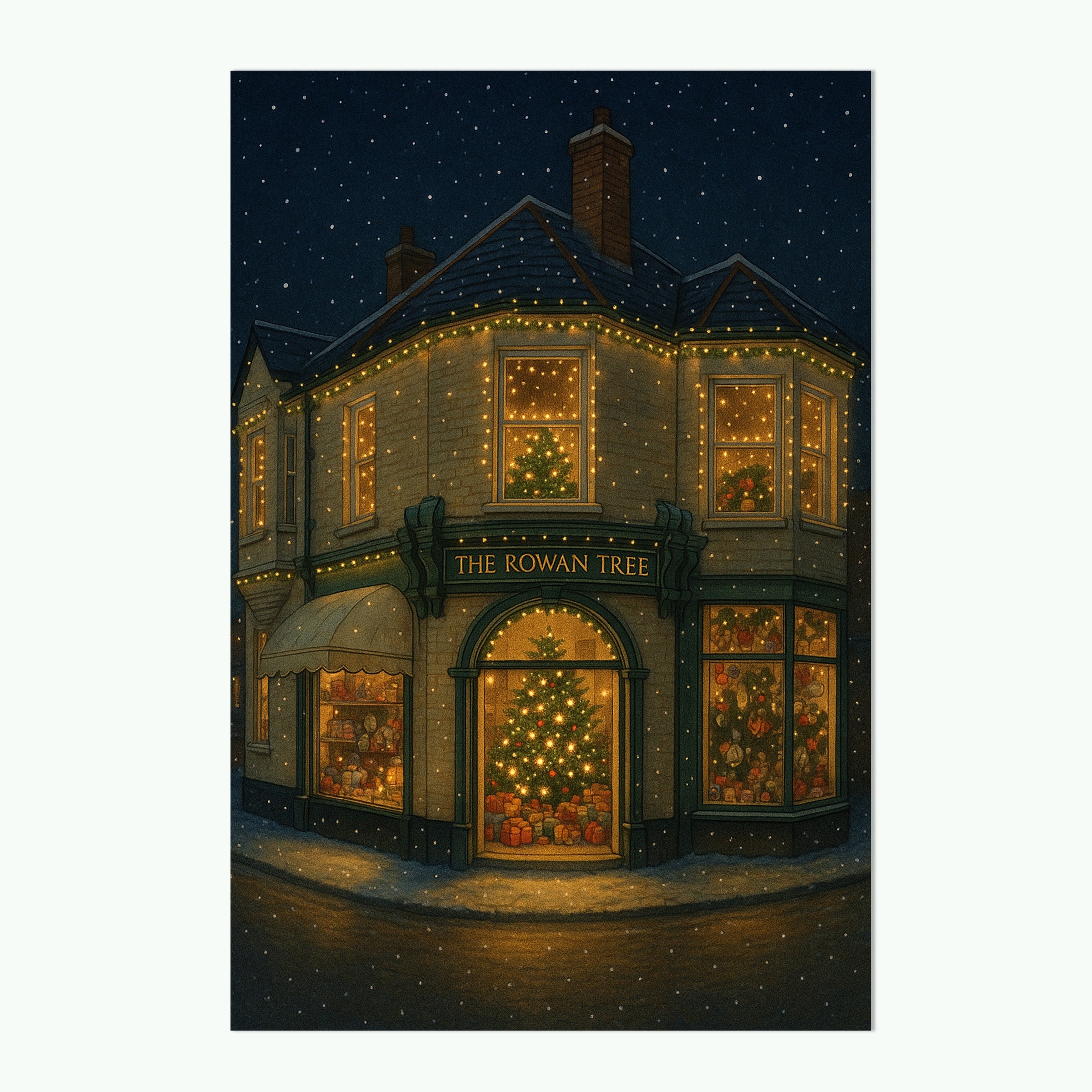 The Rowan Tree at Christmas Card