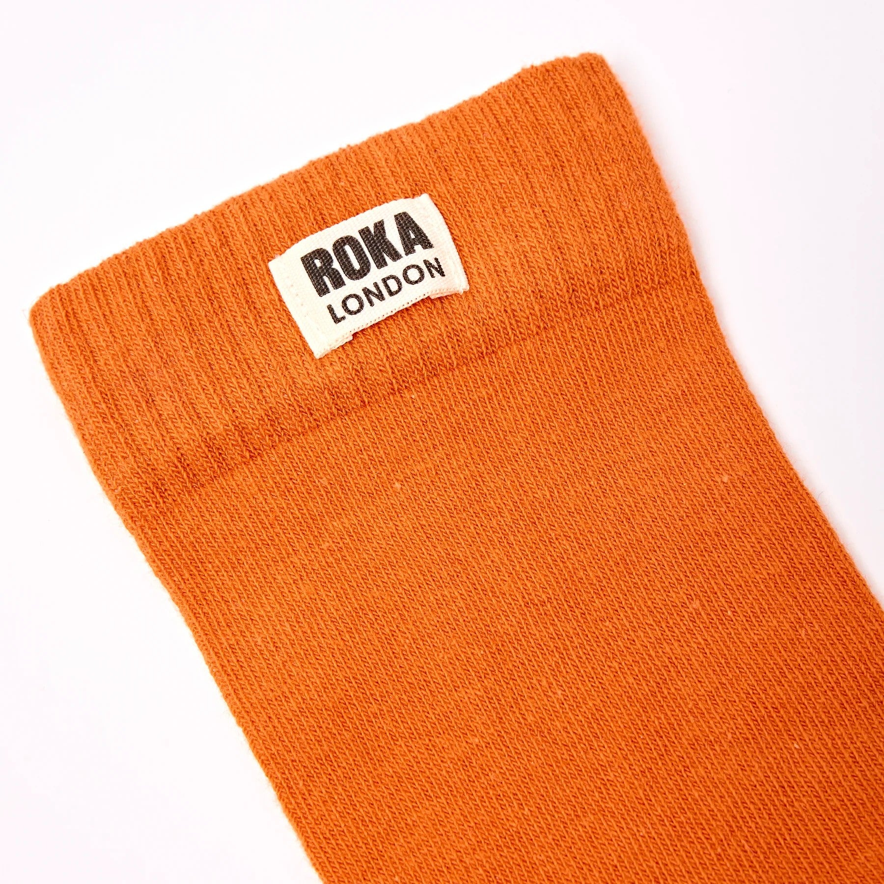 Roka Burnt Orange Crew Socks - UK 6-12