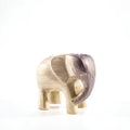 Brushed Silver Elephant Large 9 cm