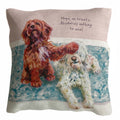 Little Dog Laughed Cushion Nothing To See