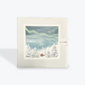 Cabin Under A Winter Sky Paintworks Card