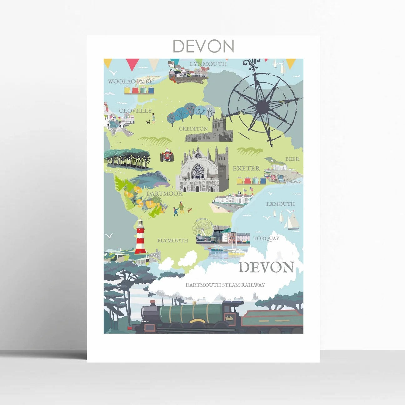 Devon Map on a Mug
