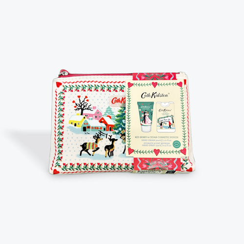Cath Kidston Beauty Shine Bright Cosmetic Pouch (with 30 ml Hand Cream & 15 ml Hydrate Scent & Refresh Hand Spray)