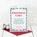 No One Eats the Christmas Cake Card