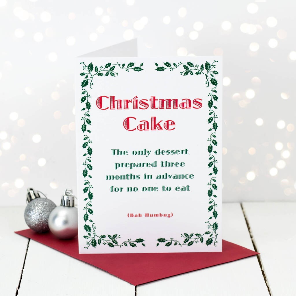 No One Eats the Christmas Cake Card
