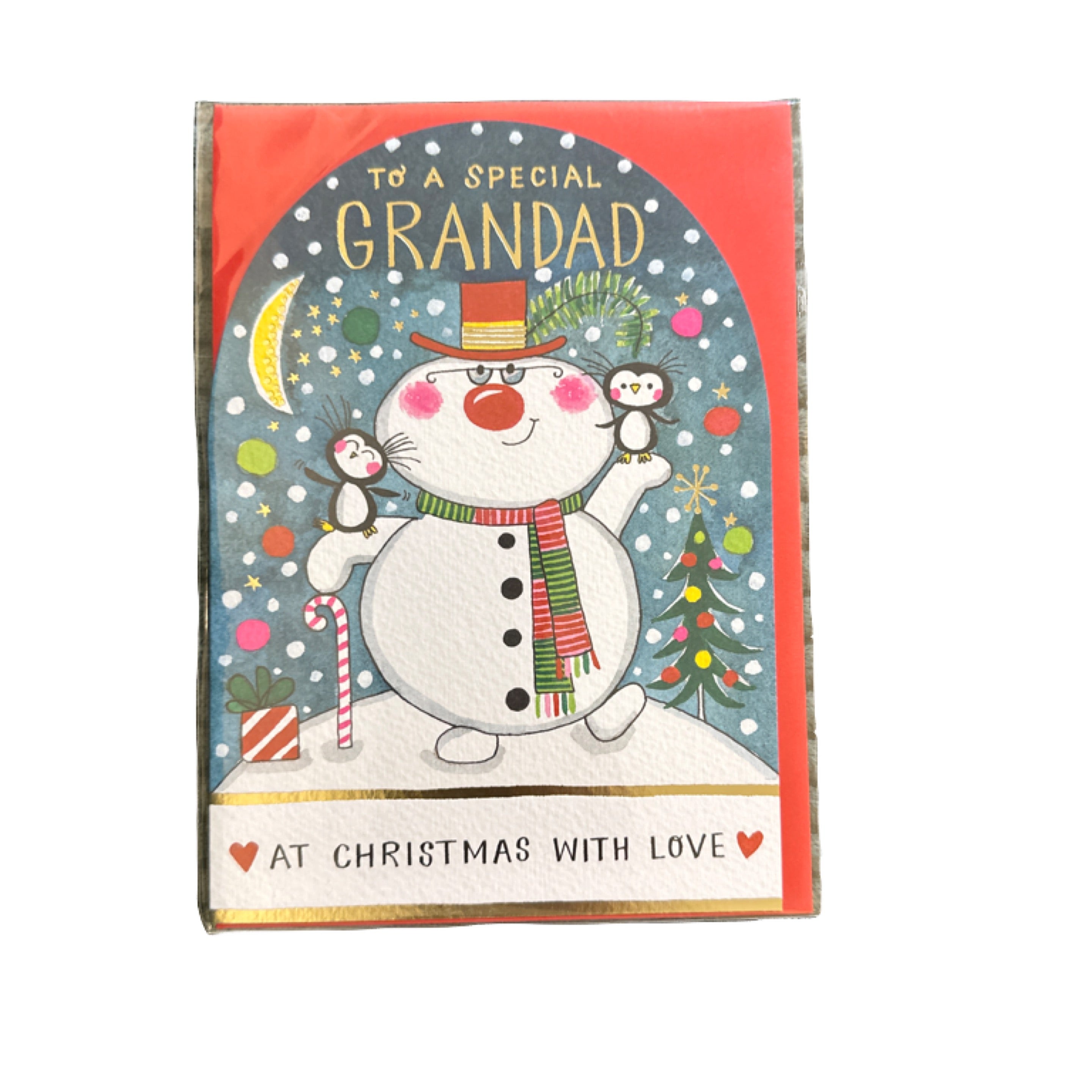Grandad at Christmas with Love Card