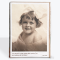 Retro Girl with Ribbon - Card