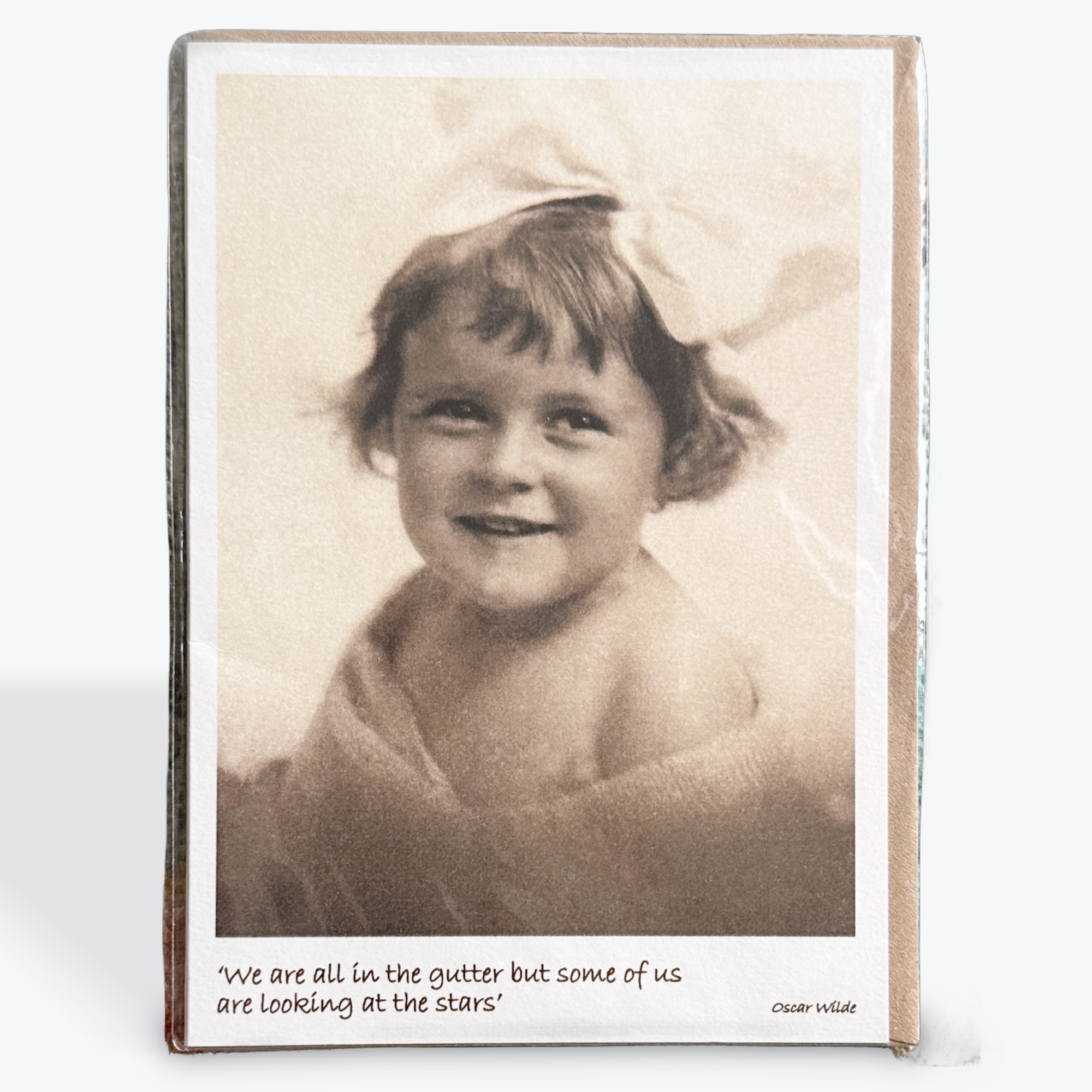 Retro Girl with Ribbon - Card