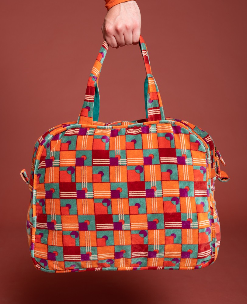 Les Touristes Poppins Weekend bag in Aberdeen Red Bricks