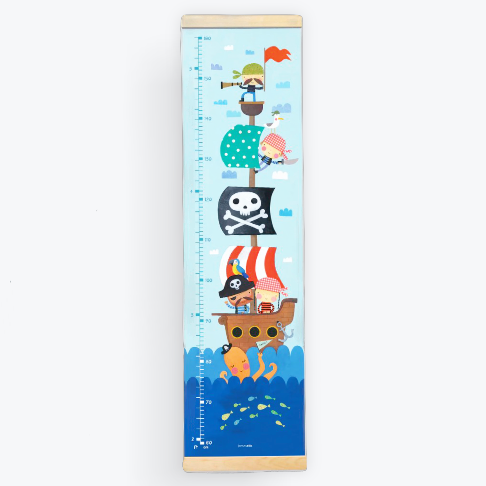 Pirate - Canvas and Wood Height Chart