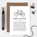 Super Cyclist Quote Card