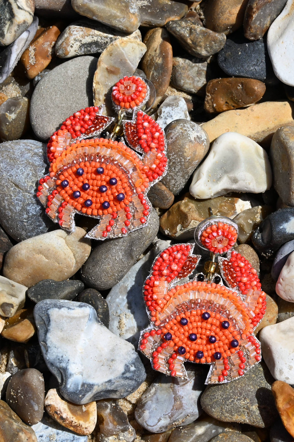 CRAB BEADED EARRINGS