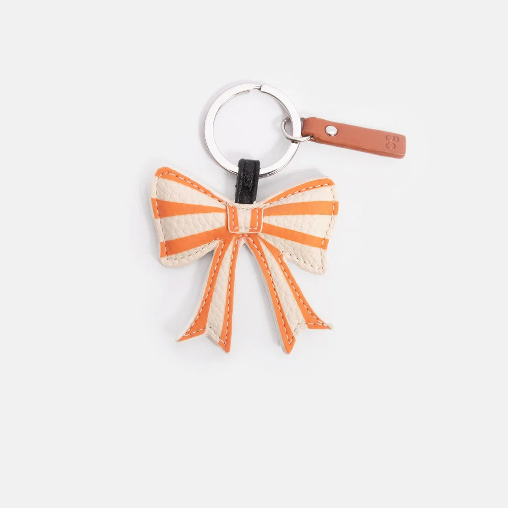 Stripey Bow Keyring