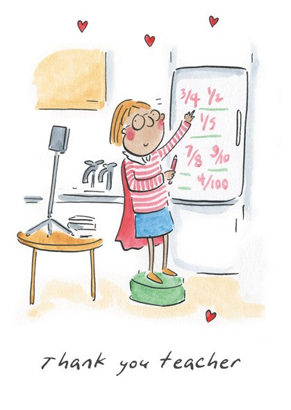 Thank you (female) Teacher - Card