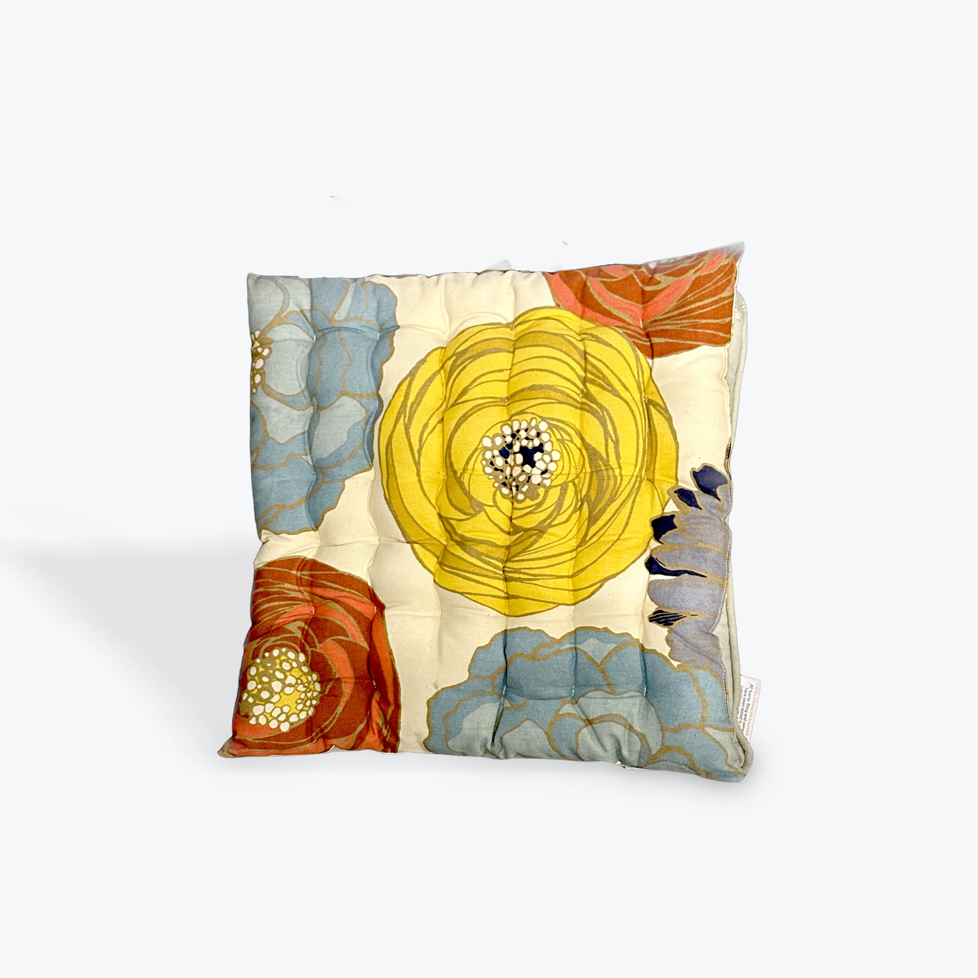 Linum Bold Floral Seat Topper Cushion