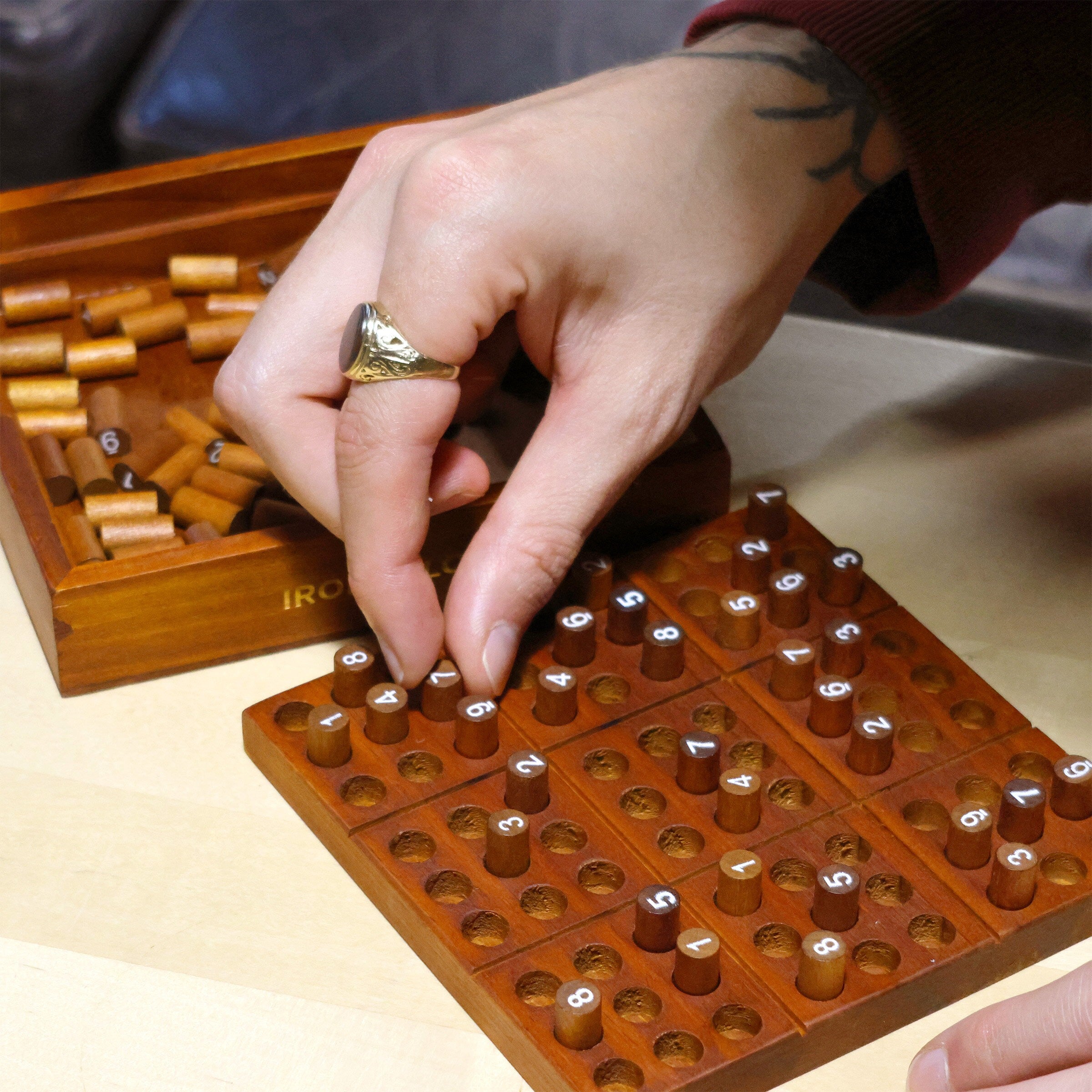 Wooden Sudoku Board Game